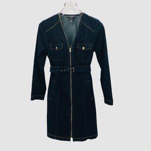 INC International Concepts Long Sleeve Denim Dress Size 2